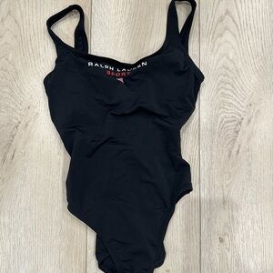 Ralph Lauren Sport Black One-Piece Swimsuit